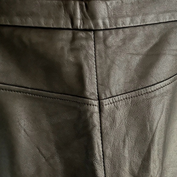 Mimi Maternity Black Boot Cut leather with Comfort Waistband - Picture 3 of 6